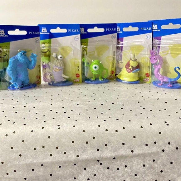 Disney Pixar Monsters,Inc. Mattel Micro Collection Sulley-Boo-Roz..5 Figure Set - Picture 2 of 11